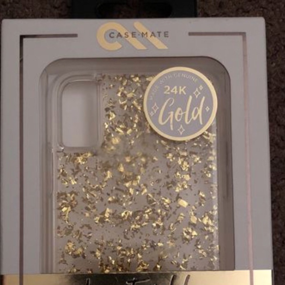 iPhone X case 24 karat gold